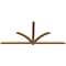 Ekena Millwork Redmond Smooth Timber Gable Bracket, Western Red Cedar, 96"W x 44"H x 1 1/2"D x 3 1/2"F, 11/12 Pitch GBW096X44X0204RED00SWR - alternate 3